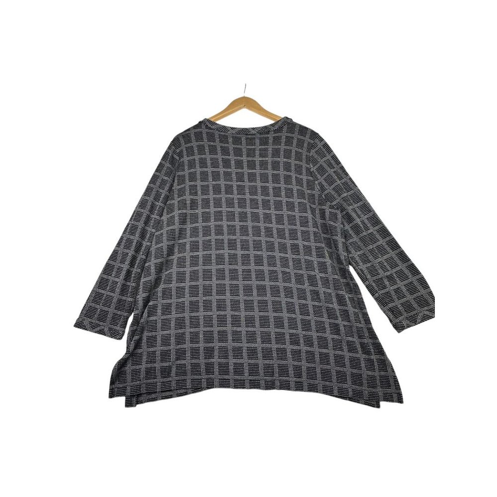 J. Jill Checkered-Gingham Color Block Long Sleeve… - image 4